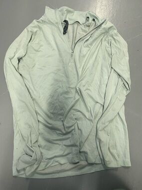 lululemon athletica Light Sage Green 1/4 zip sweatshirt lightweight Large